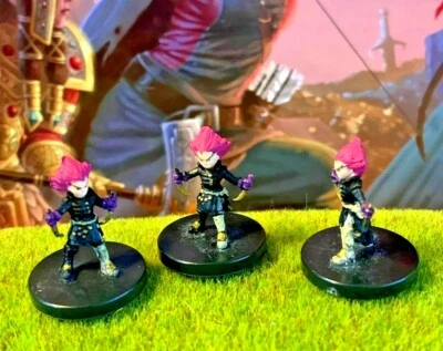$11.90 • Buy Gnome Wizard X3 LOT D&D Miniature Dungeons Dragons Inn Rogue Assassin Scout 14