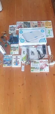 Nintendo Wii White Console Bundle-Balance Board-Games-Skylanders • $179