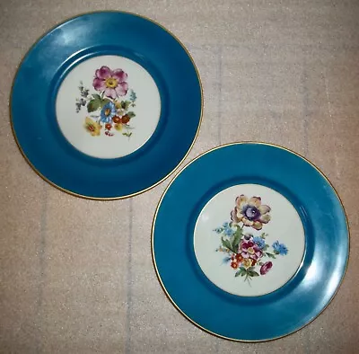 TWO Vintage Richard Ginori Italy Floral Plates 7-3/4  • $39.95