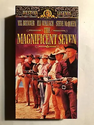 The Magnificent Seven Yul Brenner Steve Mcqueen Vhs • $7.99