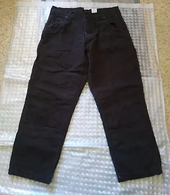 McKey Lakin Size 36X30 Insulated Black Jeans Reinforced Knees 27 1/2  Long • $20