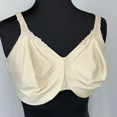 Wacoal 85814 Bodysuede Ultra Full Figure Underwire Bra US Size 42DDD Sand Beige • $22.99