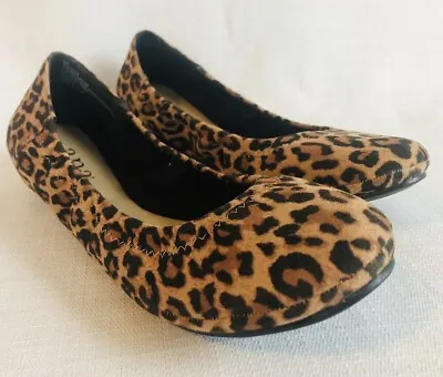 A.n.a. A New Approach Cheetah Print Ballet Flats Shoes 7.5 Epic Style Comfort • $24.95