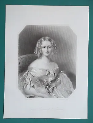 MARCHINESS OF AILESBURY Of Queen Victoria Royal Court - SUPERB 1840 Print • $44.95