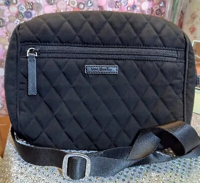 Vera Bradley Black Quilted Belt Bag Fanny Pack • $19.99