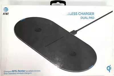 AT&T Fast Charge Dual Wireless Charging Pad - Black • $13.75