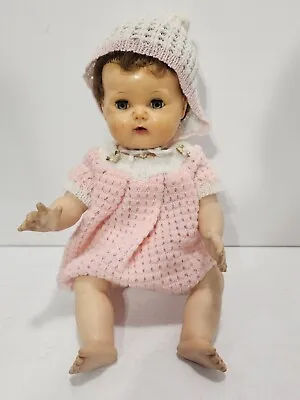 Vintage Vinyl American Character Tiny Tears Doll 16  Rooted Hair  • $49.99