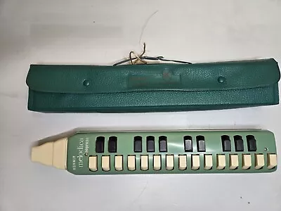 Vintage HOHNER Melodica Soprano Flute Green Musical Instrument Made In German • $59.95