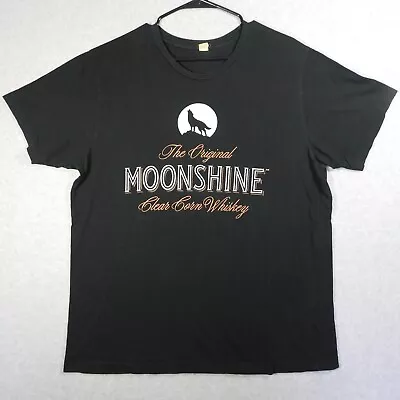 Original Moonshine Shirt Mens Extra Large Clear Corn Whiskey Wolf Prohibition • $13.88