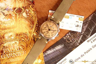 1950s Serviced Vintage DOXA Valjoux 72C Triple Date Calendar Chronograph Watch • $3299.99