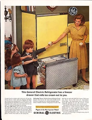 Vintage Print Ad -1963 For General Electric Refrigerator And Northrup King Seed • $14