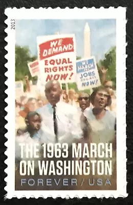 2013 Scott #4804 - Forever - MARCH ON WASHINGTON - Single Stamp - Mint NH • $1.45