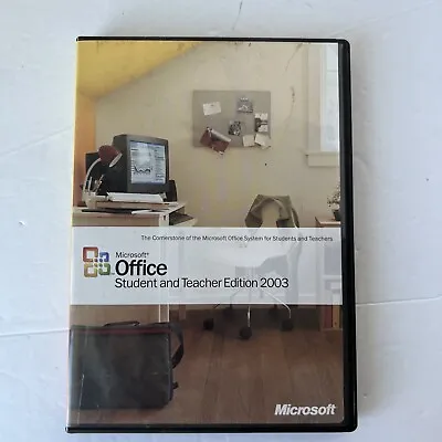 Microsoft Office Student And Teacher Edition 2003 Word Excel W/ Key Genuine • $11.79