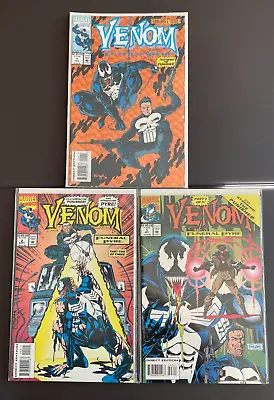 Venom: Funeral Pyre #1-3 Complete Series Marvel Comics 1993 Punisher High Grade • $12