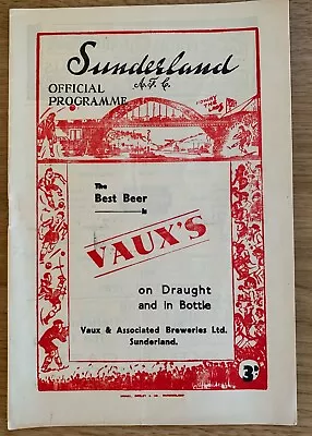 £10 • Buy 1949-50 Sunderland V Huddersfield Town Football Programme No.23 January 7th 1950