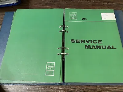 Volvo 120 122 P1800 1800 Service Manual Green Book + Binder • $185