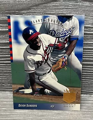 1993 SP Baseball Deion Sanders #62 Atlanta Braves Vintage MLB Card • $1.99