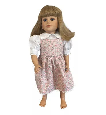 My Twinn 23” 1999 Doll  Blonde Hair Blue Eyes Floral Dress Doll BEAUTIFUL Twin • $81.21