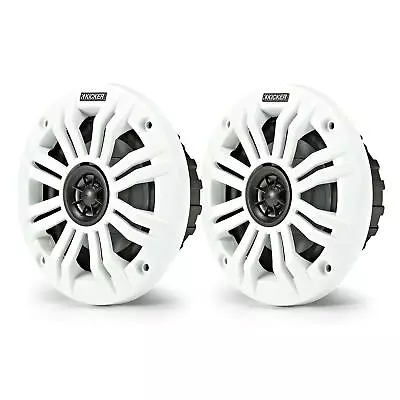£129.95 • Buy KICKER Marine Boat Wakeboarding Speakers Set - 4inch KA45KM44 - White