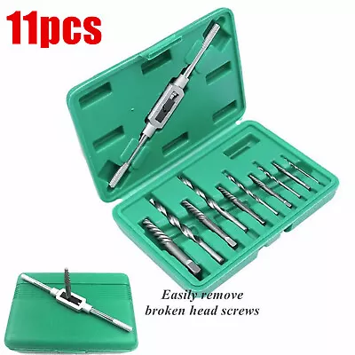 Professional 11Pc Damaged Screw Extractor Set Bolts Easily Remover Extractor Kit • £8.99