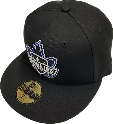 Toronto Marlies Black Glow Logo Custom New Era 59fifty Fitted Hat AHL Hockey • $51.21