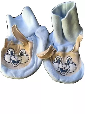 Disney Store Blue Thumper Baby Padders/shoes One Size Ex Con • £3.50