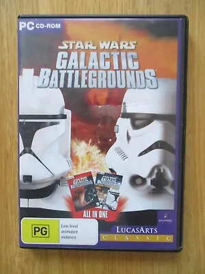 £3 • Buy Star Wars Galactic Battlegrounds & The Clone Campaign PC CD-Rom 2 Disc Set