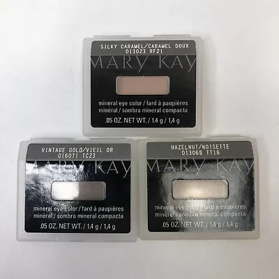 Mary Kay Mineral Eye Color Silky Caramel Vintage Gold & Hazelnut Lot Of 3 NOS • $15.49