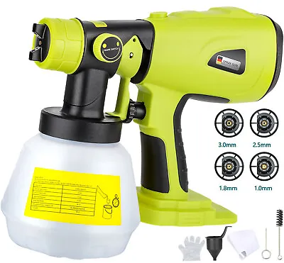 Cordless Paint Sprayer 1000ML HVLP Electric Paint Sprayer Gun For Home & Outdoor • $54.67