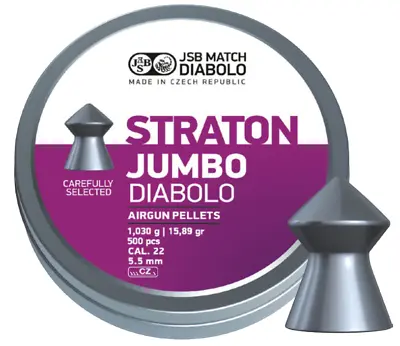 JSB Exact Straton Jumbo .22 / 5.5mm Diabolo Pointed Air Pellets • £1.99