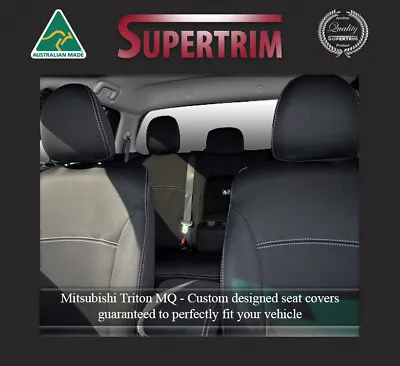 $219 • Buy FRONT Seat Covers Mitsubishi MQ Triton Premium Neoprene Waterproof 100% Fit