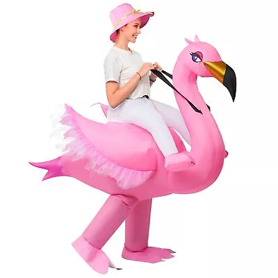 Syncfuns Riding An Elegant Flamingo Inflatable Costume • $38.99