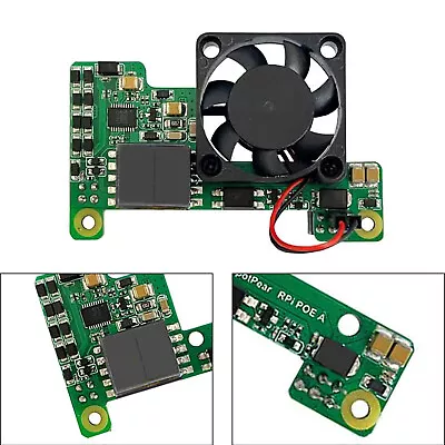 Raspberry Pi Poe Ethernet Power Supply Expansion Board Supports 3B+/4B With Fan • $40.89