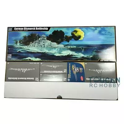 Trumpeter 1/200 Scale Warship German KM Bismarck Battleship Static Model 03702 • $332.40