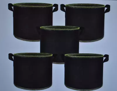 5 Pack Grow Bags 20 Gallon Heavy Duty 300G Thickened Fabric Pot W Handles • $20.99