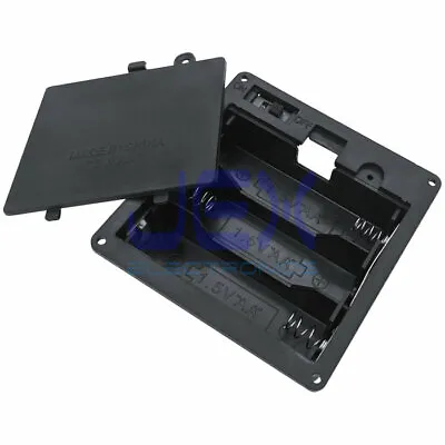Three/3X AA DIY Panel Mount Battery Holder Case Box 3.6V/4.5V With Power Switch • $2.19