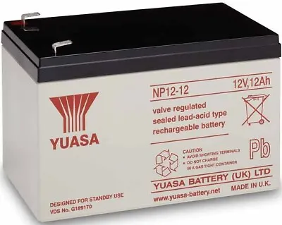 £37.49 • Buy Peg Perego John Deere Gator XUV 12V 12Ah Ride-On Toys Replacement Yuasa Battery