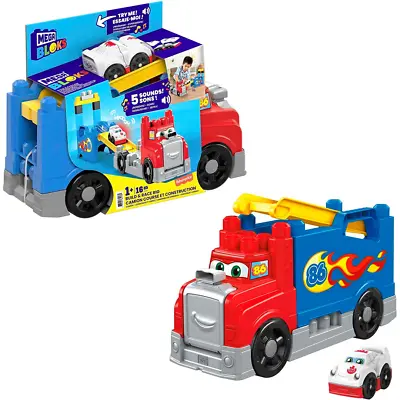 Mega Blois Toddler Building Blocks Toy Car And Track Build & Race Rig • £19.99