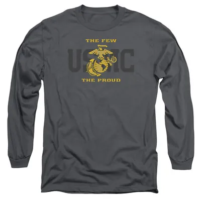 US MARINE CORPS SPLIT TAG Licensed Men's Long Sleeve Graphic Tee Shirt SM-3XL  • $27.95