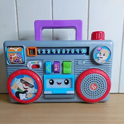 Fisher-Price Laugh & Learn Busy Boombox Toy Cassette Tape 75+ Songs Activity • $28.99