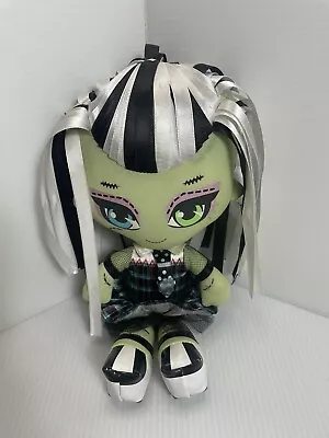 Monster High Frankie Stein Freaky & Fabulous Stuffed Plush Rag Doll Ribbon 10.5” • $12.99