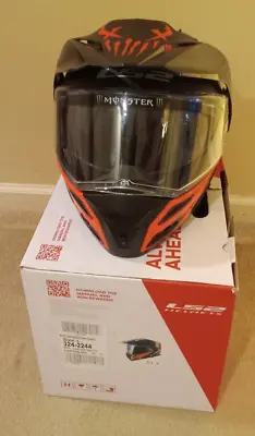 LS2 Helmets Modular Metro V3 Helmet (Matte Black / Red) • $100