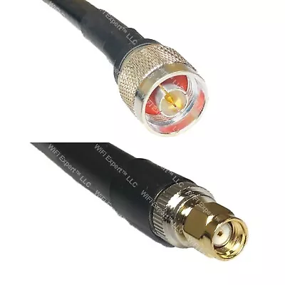 LMR400UF N MALE To RP-SMA MALE Coaxial RF Cable USA-Ship Lot • $34.26