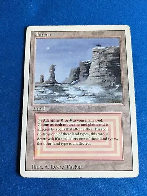 Plateau 1x MtG Revised MODERATELY PLAYED **See Pictures!** • $249.75