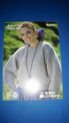 Alafoss Of Iceland Women's Sweater Knitting Pattern S453 • £4.50