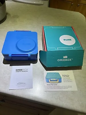 $45 • Buy New In Box Omiebox Omielife Lunch Box W/Vacuum Insulated Food Container Blue Sky