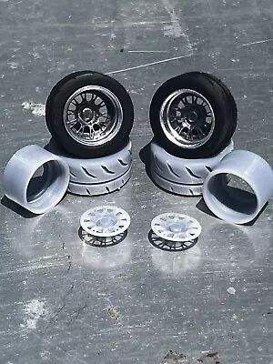 Resin 1/24 Scale 24 Pro-Touring Style Wheel Set For Scale Modeling • $20