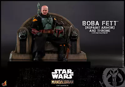 *NEW SEALED* Hot Toys Star Wars Boba Fett & Throne TMS056 The Mandalorian • $279.99