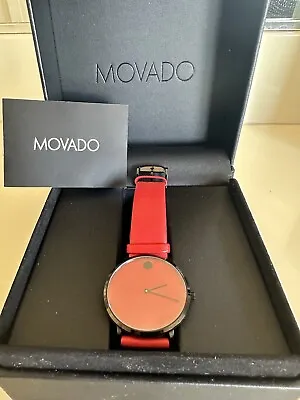 Movado Modern 47 40mm Swiss Made Men's Watch Red • $300