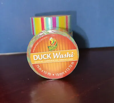 Duck Washi Multi Colored Stripes Tape • $5